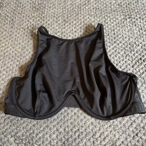 Victorias Secret Sexy Unlined High Neck‎ Logo Underwire Bra 32C Black